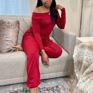 Off Shoulder Jumpsuit